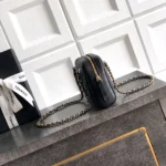 Chanel Women Clutch With Chain Grained Shiny Calfskin & Gold-Tone Metal