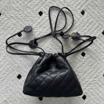 Chanel Women Clutch With Leather Strap Lambskin & Gold-Tone Metal-Black