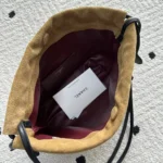 Chanel Women Clutch With Leather Strap Suede Calfskin Lambskin & Gold-Tone Metal