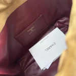 Chanel Women Clutch With Leather Strap Suede Calfskin Lambskin & Gold-Tone Metal