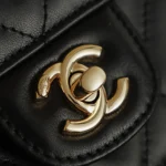 Chanel Women Large Shopping Bag Braided Straw, Lambskin & Gold-Tone Metal-Black