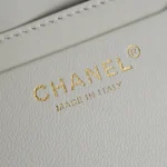 Chanel Women Large Shopping Bag Braided Straw Lambskin & Gold-Tone Metal-White