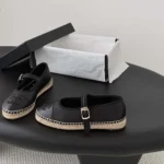 Chanel Women Mary Janes Lambskin-Black G47256