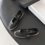 Chanel Women Mary Janes Lambskin-Black G47256