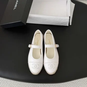 Chanel Women Mary Janes Lambskin-White G47256