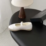 Chanel Women Mary Janes Lambskin-White G47256