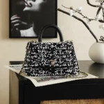 Chanel Women Mini Flap Bag With Top Handle Pearls Sequins Lambskin & Gold-Tone Metal