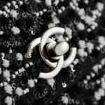 Chanel Women Mini Flap Bag With Top Handle Pearls Sequins Lambskin & Gold-Tone Metal