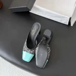 Chanel Women Mules Lambskin Patent Calfskin-Black G47284