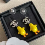 Chanel Women Pendant-Earrings-Metal-Resin-Strass ABH521