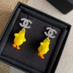 Chanel Women Pendant-Earrings-Metal-Resin-Strass ABH521