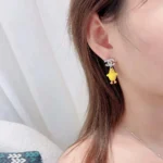 Chanel Women Pendant-Earrings-Metal-Resin-Strass ABH521