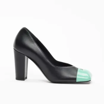 Chanel Women Pumps Lambskin Patent Calfskin-Black G47203