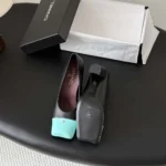 Chanel Women Pumps Lambskin Patent Calfskin-Black G47203