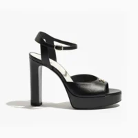Chanel Women Sandals Lambskin-Black G47029B23544
