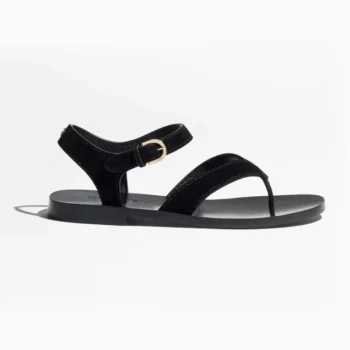 Chanel Women Sandals Suede Calfskin-Black G47094