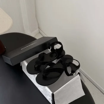 Chanel Women Sandals Suede Calfskin-Black G47094