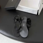 Chanel Women Sandals Suede Calfskin-Black G47094