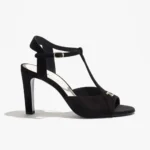 Chanel Women Sandals Suede Kidskin-Black G47030B23297