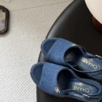 Chanel Women Sandals Washed Denim-Blue G47047B23727 - Image 7