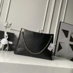 Chanel Women Shopping Bag Lambskin & Gold-Tone Metal-Black