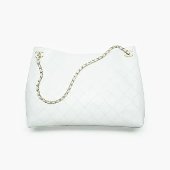 Chanel Women Shopping Bag Lambskin & Gold-Tone Metal-Light Blue