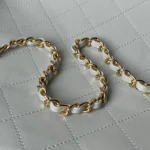 Chanel Women Shopping Bag Lambskin & Gold-Tone Metal-Light Blue