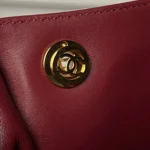 Chanel Women Shopping Bag Lambskin & Gold-Tone Metal-Light Blue