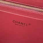 Chanel Women Shopping Bag Lambskin & Gold-Tone Metal-Light Blue