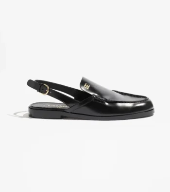 Chanel Women Slingbacks Shiny Calfskin-Black G47033