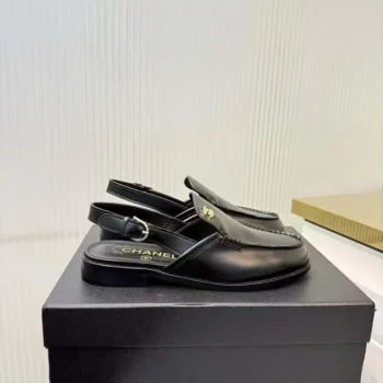 Chanel Women Slingbacks Shiny Calfskin-Black G47033