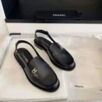 Chanel Women Slingbacks Shiny Calfskin-Black G47033