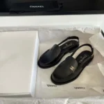 Chanel Women Slingbacks Shiny Calfskin-Black G47033