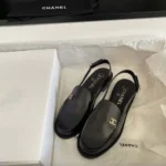 Chanel Women Slingbacks Shiny Calfskin-Black G47033