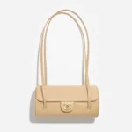 Chanel Women Small Bowling Bag Grained Shiny Calfskin & Gold-Tone Metal