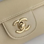 Chanel Women Small Bowling Bag Grained Shiny Calfskin & Gold-Tone Metal