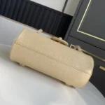 Chanel Women Small Bowling Bag Grained Shiny Calfskin & Gold-Tone Metal