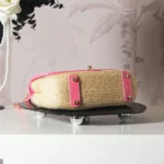 Chanel Women Small Flap Bag Braided Straw Lambskin & Gold-Tone Metal