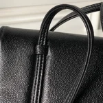 Chanel Women Small Flap Bag Grained Shiny Calfskin & Gold-Tone Metal-Black