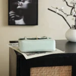 Chanel Women Small Flap Bag Grained Shiny Calfskin & Gold-Tone Metal-Light Green