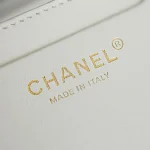 Chanel Women Small Shopping Bag Braided Straw Lambskin & Gold-Tone Metal