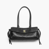 Chanel Women Small Shopping Bag Grained Calfskin & Gold-Tone Metal