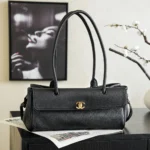 Chanel Women Small Shopping Bag Grained Calfskin & Gold-Tone Metal