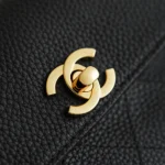 Chanel Women Small Shopping Bag Grained Calfskin & Gold-Tone Metal