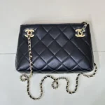 Chanel Women Small Shopping Bag Lambskin & Gold-Tone Metal-Black