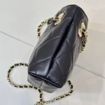 Chanel Women Small Shopping Bag Lambskin & Gold-Tone Metal-Black