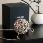 Chanel Women Sphere Minaudiere Strass Imitation Pearls & Gold-Tone Metal