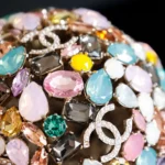 Chanel Women Sphere Minaudiere Strass Imitation Pearls & Gold-Tone Metal