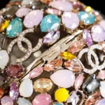 Chanel Women Sphere Minaudiere Strass Imitation Pearls & Gold-Tone Metal