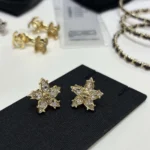 Chanel Women Stud-Earrings-Metal-Strass ABH632B24206